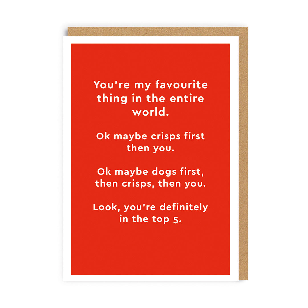 Youre My Favourite Thing Valentines Day Card