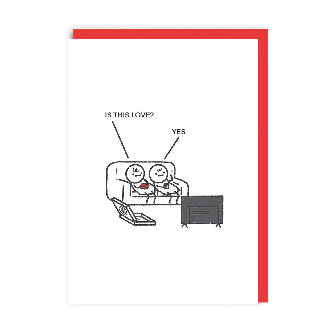 Is This Love Sofa Valentines Day Card