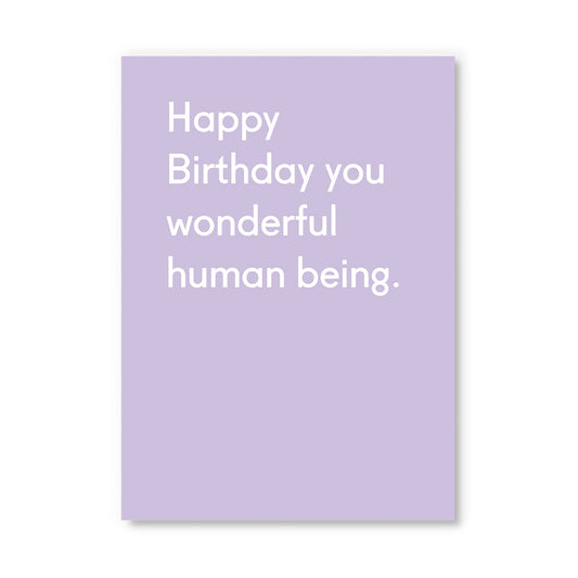 Wonderful Human Being Postcard