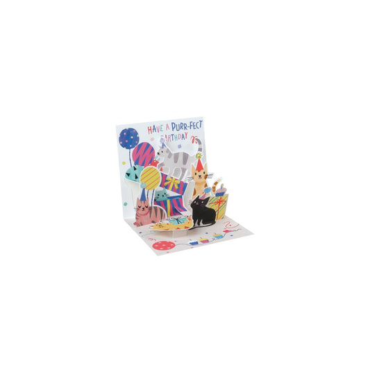 Party Cats Layered Greeting Card