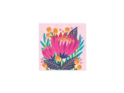 Protea Layered Greeting Card