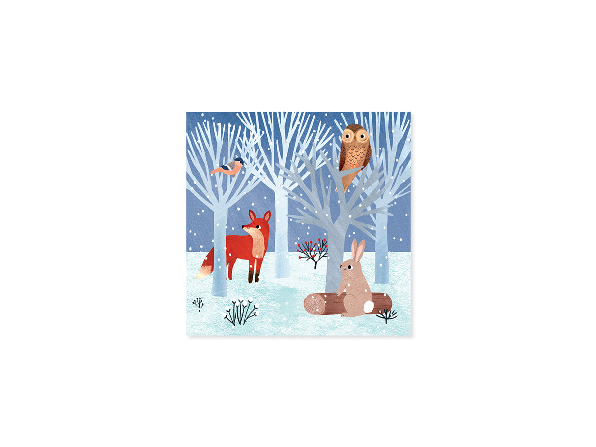 Woodland Snowman Layered Greeting Card