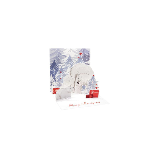 Polar Bears Layered Greeting Card