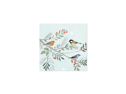 Winter Birds Layered Greeting Card