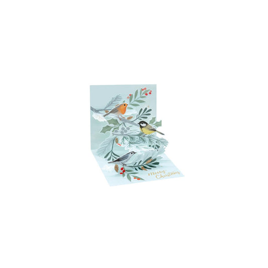 Winter Birds Layered Greeting Card