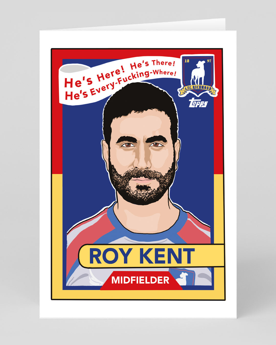 Roy Kent Trading Card Greeting Card