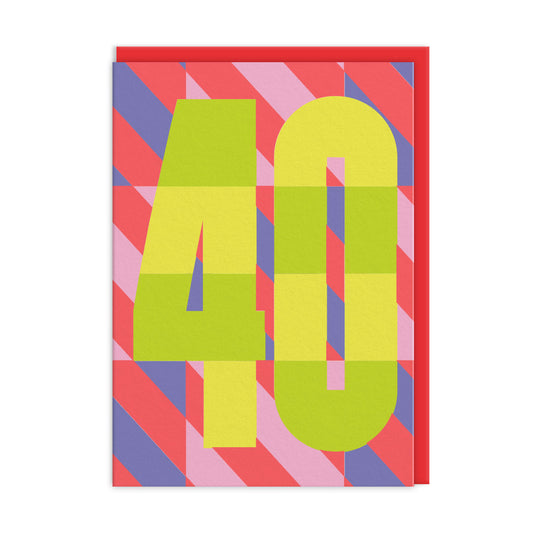 40th Birthday Card