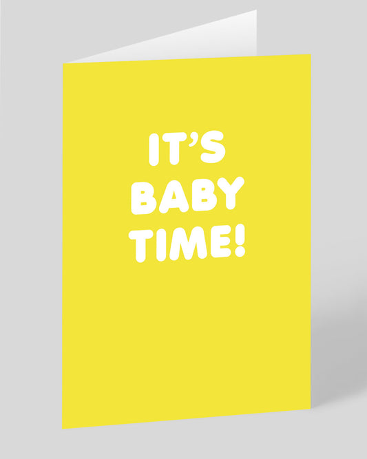 It's Baby Time New Baby Card