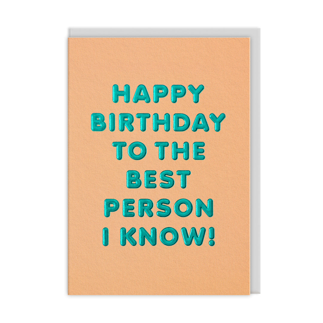 Best Person Greeting Card