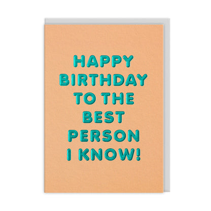 Best Person Greeting Card