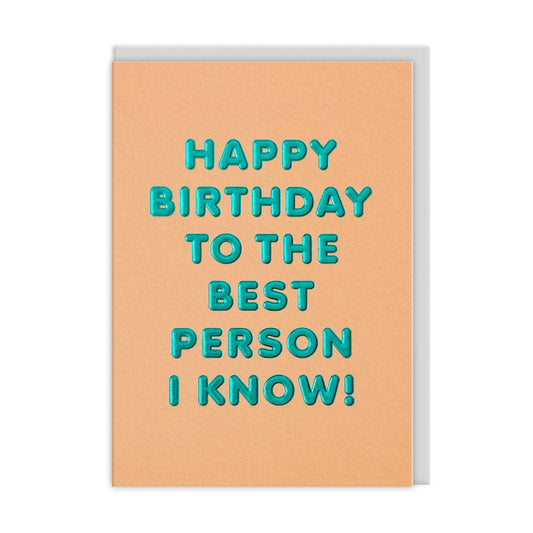 Best Person Greeting Card