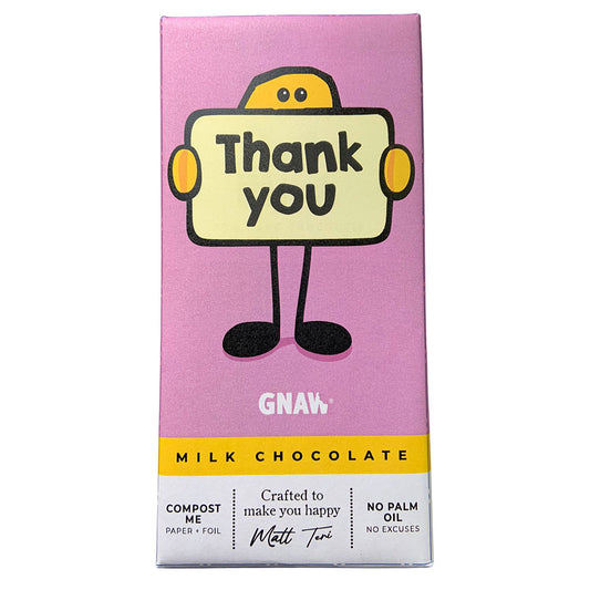 'Thank You' Milk Chocolate Gift Bar