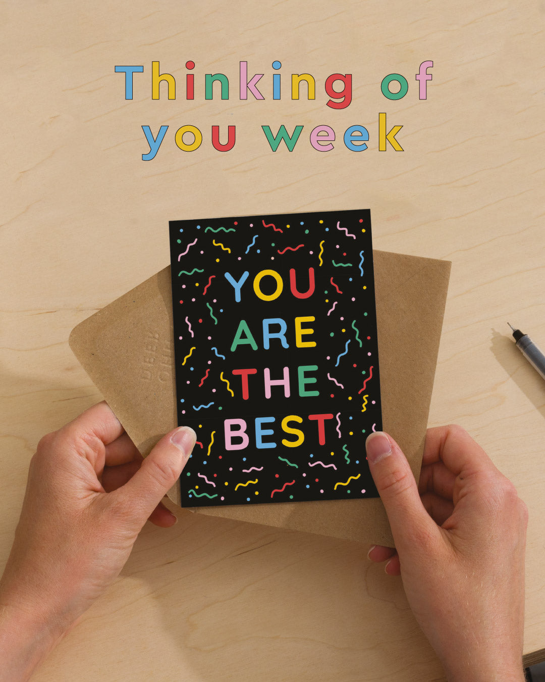 Thinking of You Week Greeting Card saying You Are The Best