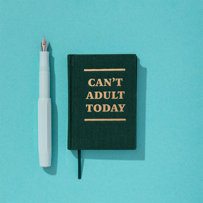 Can't Adult Today A7 Fabric Hardback Notebook