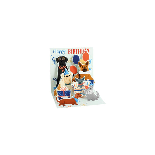 Woof Party Layered Greeting Card