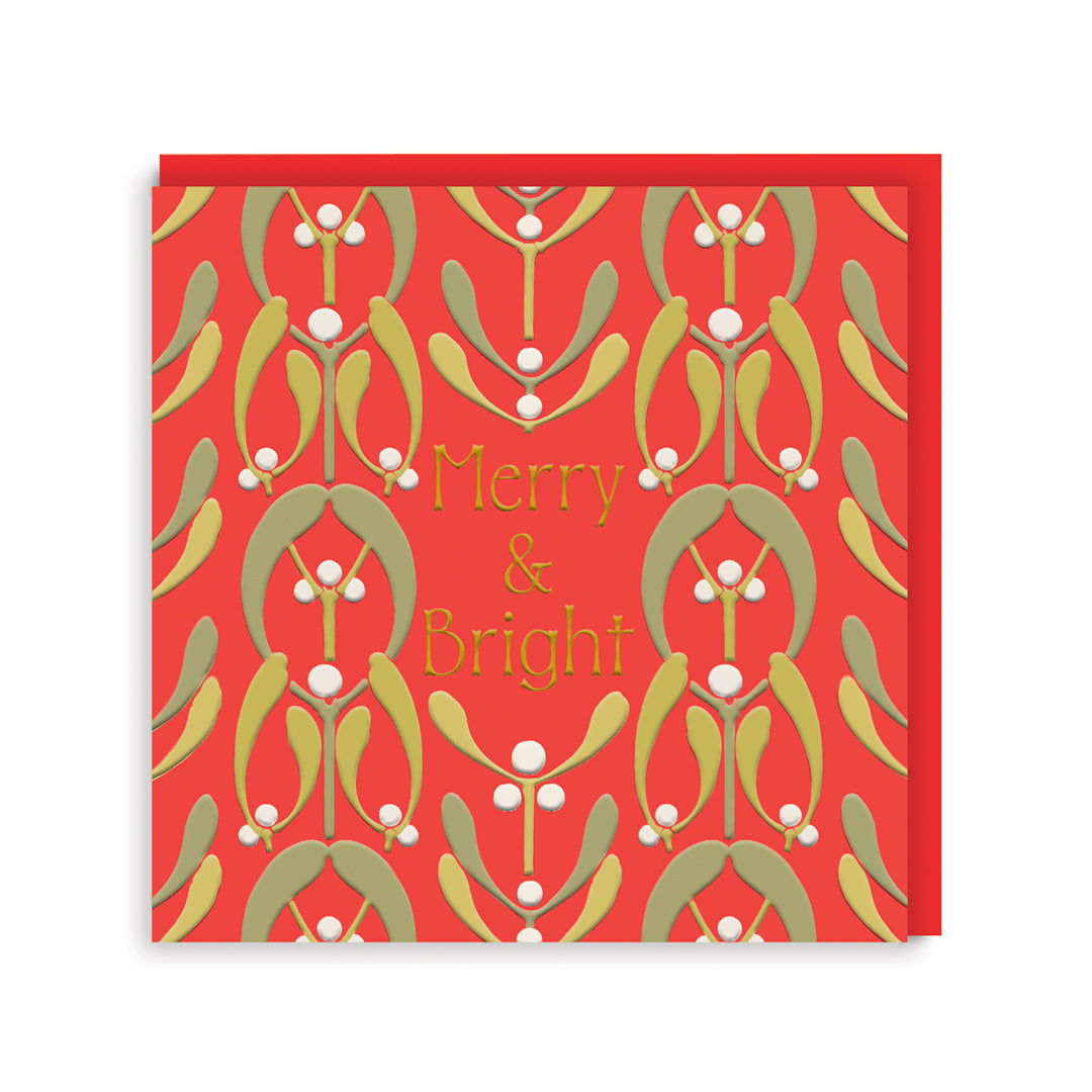 V&A Festive Foliage Greeting Card Set (Pack of 9)