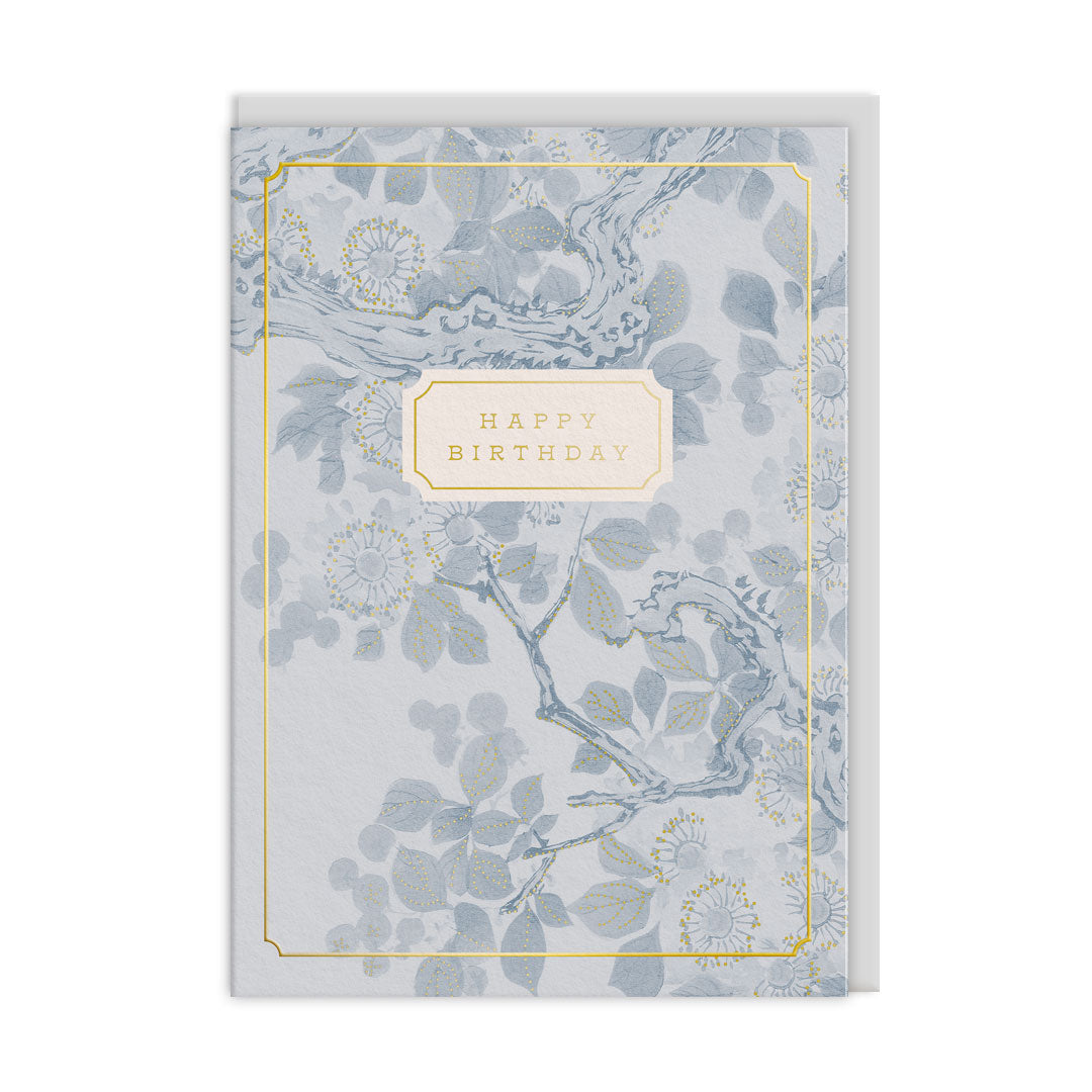 Eastern Elegance Blossom Tree Greeting Card