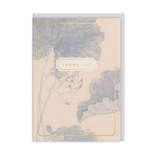 Thank You Water Liliies Greeting Card
