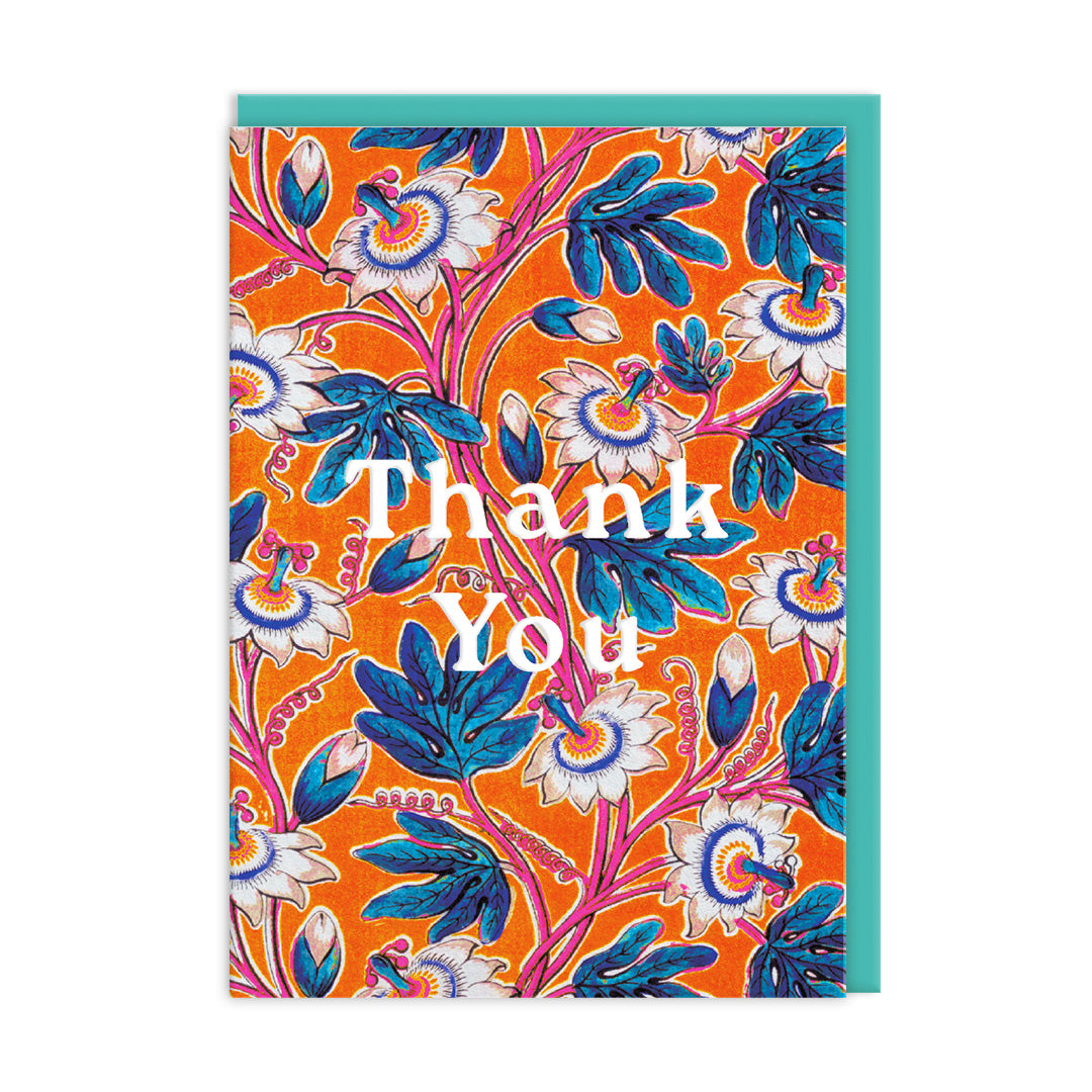 Thank You Passion Flower Greeting Card