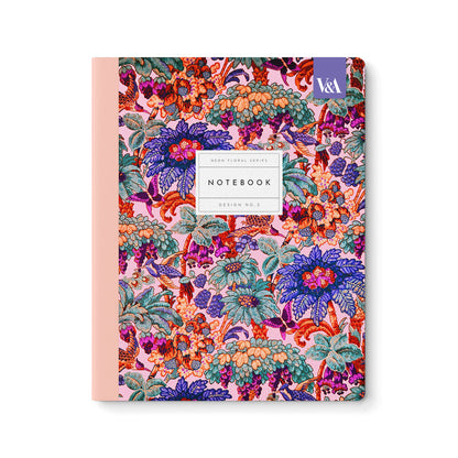 Neon Floral Coral Jungle Premium Exercise Book