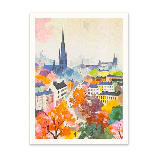 Abstract Edinburgh Art Print