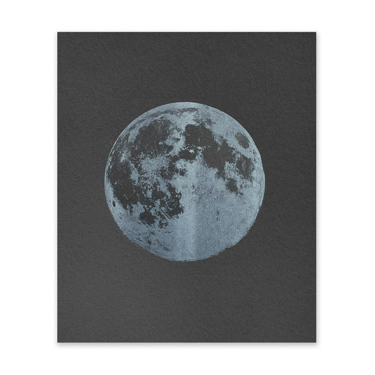 Black and White Moon Art Print
