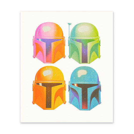 Mandalorian Helmets Art Print