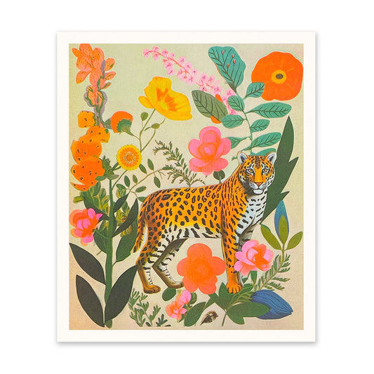 Leopard Collage Art Print
