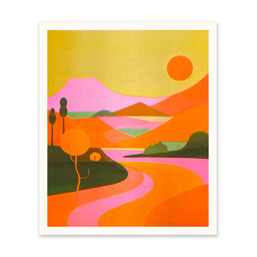 Block Landscape 3 Art Print