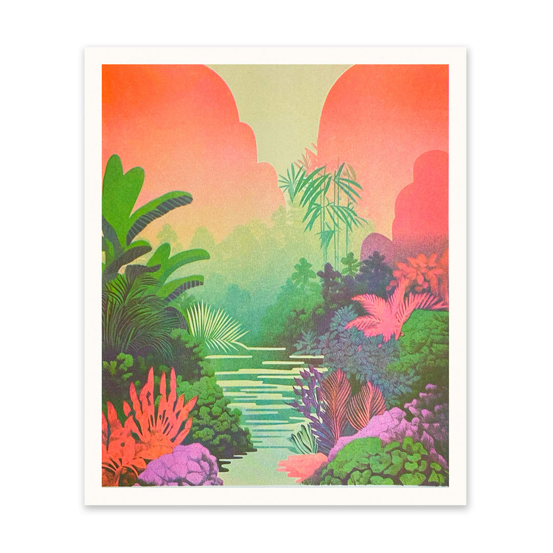 Ombre Landscape Art Print