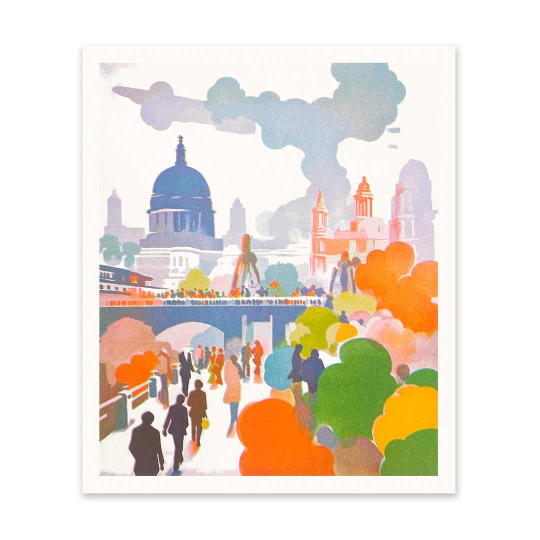 St Paul's Cathedral 3 Riso Print (12x10) – Ohh Deer