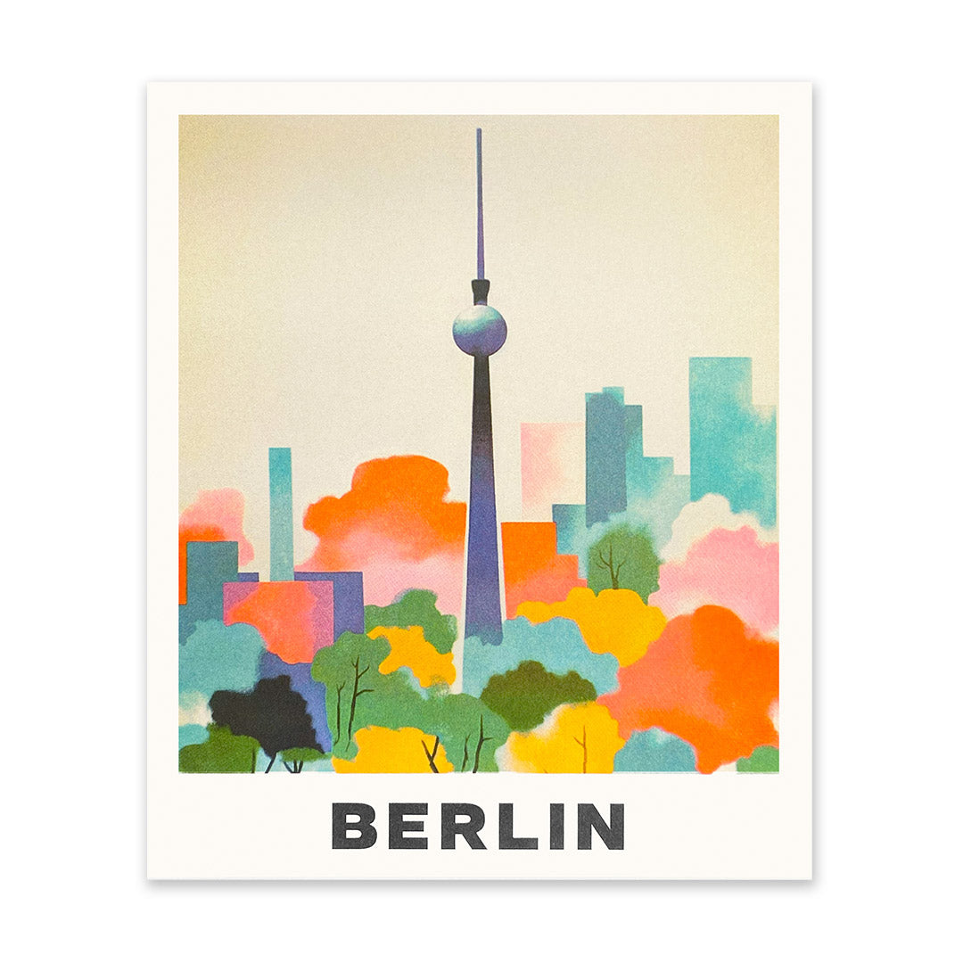 Berlin 3 Riso Print (12x10)