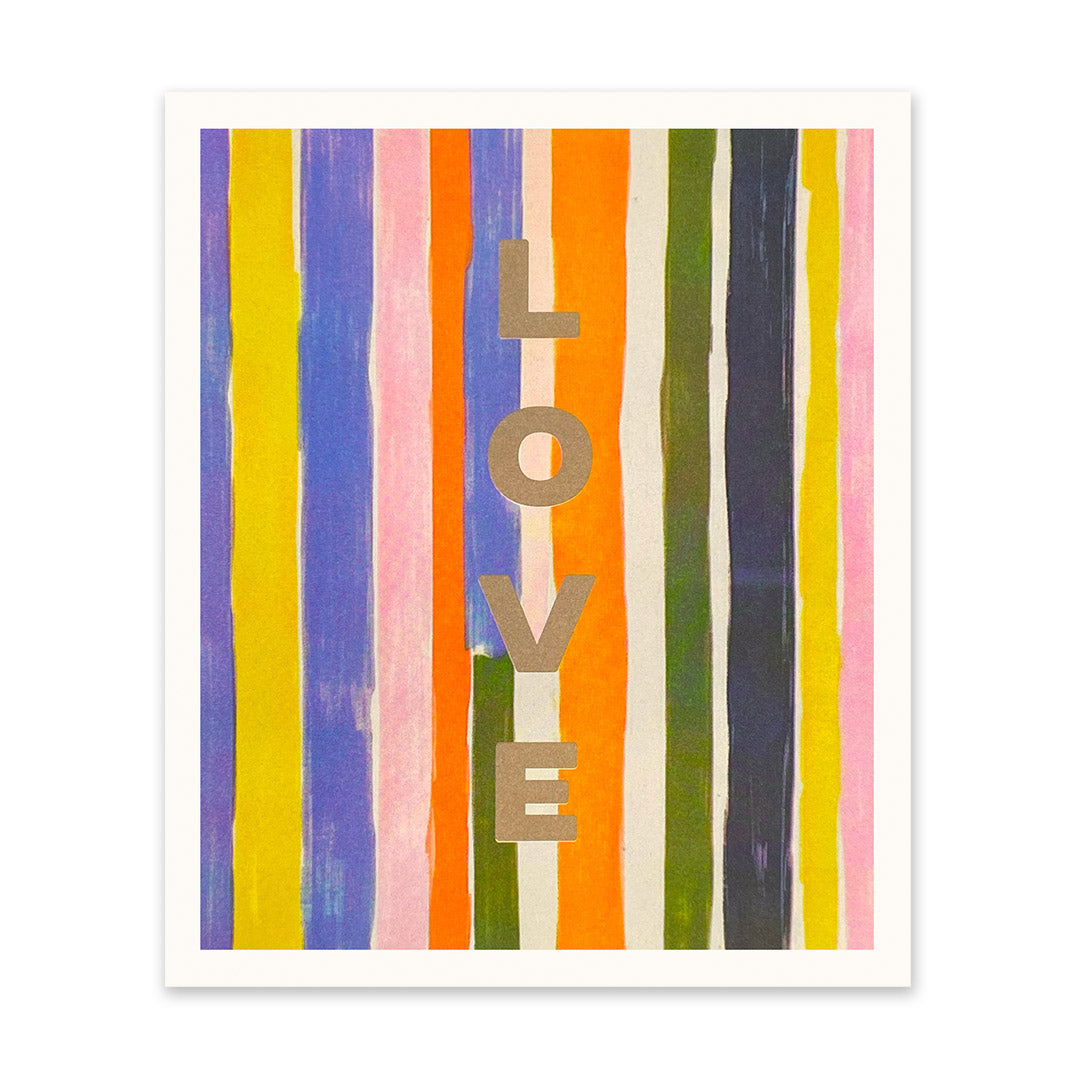 Love Stripe Riso Print (12x10)