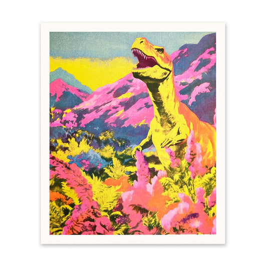 Midcentury T-Rex Art Print