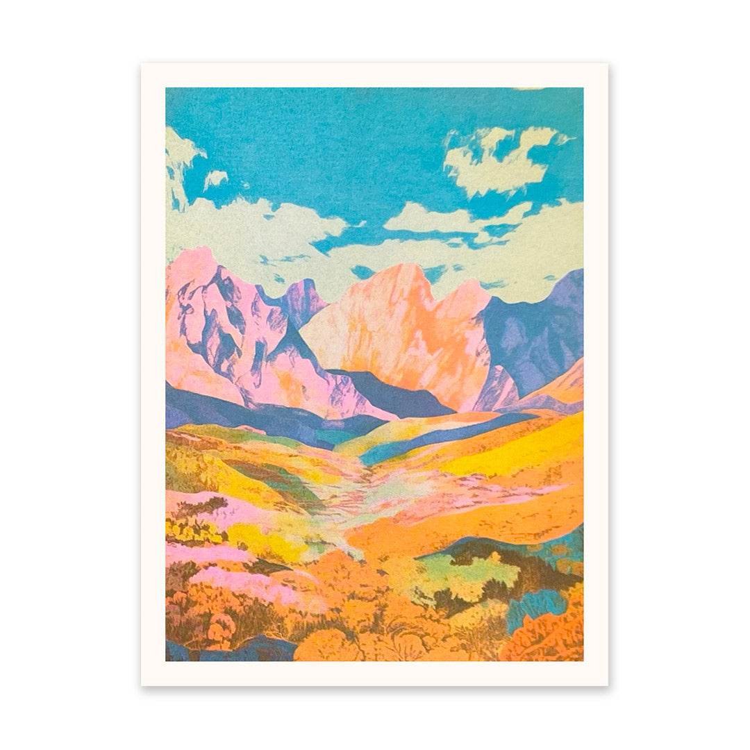 Patchwork Landscape 2 Art Print