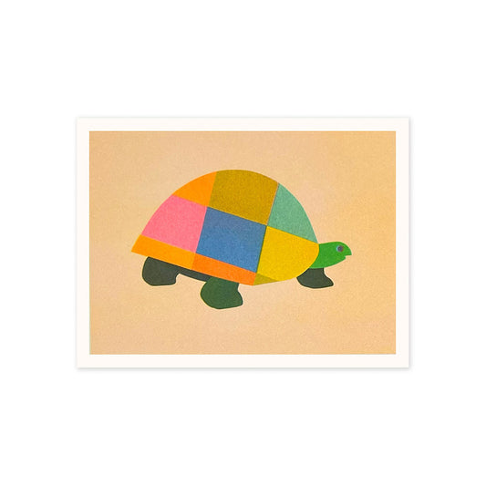 Patchwork Tortoise 2 Art Print