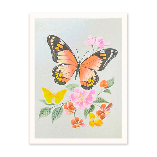 Neon Butterflies 2 Art Print