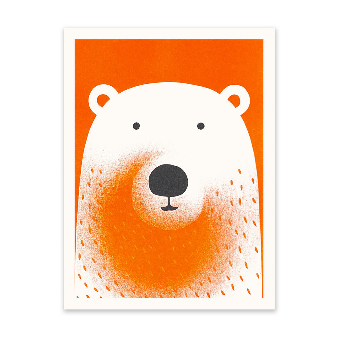 Bear 1 Riso Print (8x6)