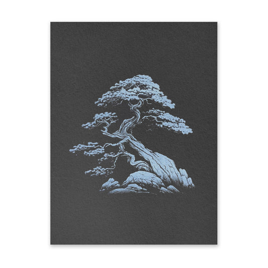 Black & White Bonsai 1 Art Print