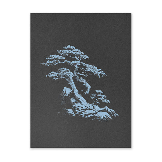 Black & White Bonsai 2 Art Print