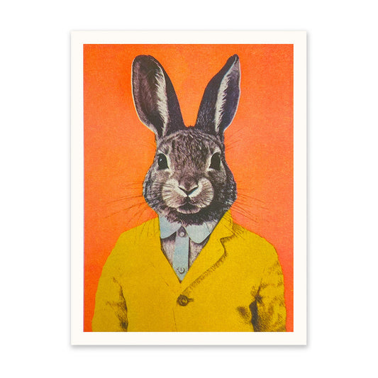 Dapper Rabbit Art Print