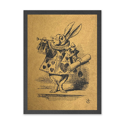 White Rabbit Fanfair Art Print