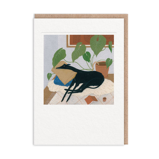 Greyhound Greeting Card (7x5)