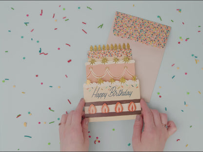 Cake Sliding Greeting Card