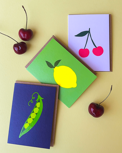 Cherries Mini Greeting Card