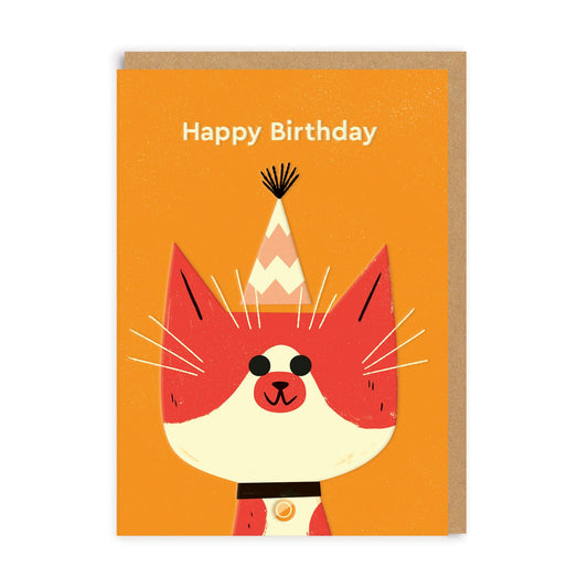 Birthday Cat Greeting Card