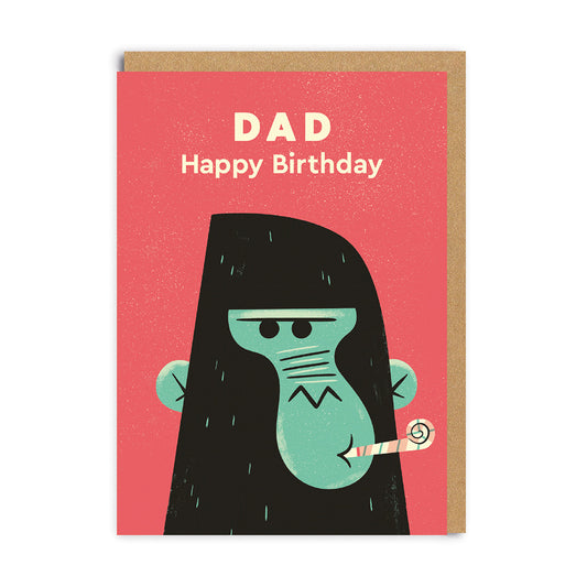 Happy Birthday Dad Gorilla Card