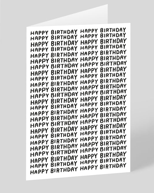 Personalised On Repeat Birthday Card