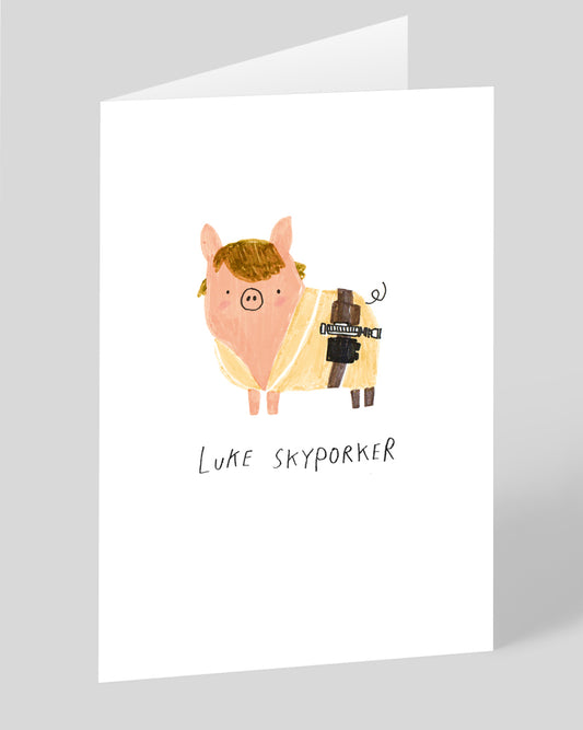 Personalised Luke Skyporker Greeting Card