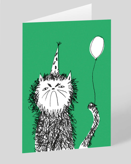 Personalised Snitty Kitty Birthday Card